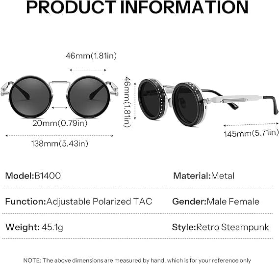 Adjustable Sunglasses Fishing Eyewear for Home Adjustable Brightness Outdoor 1-9 Gears Adjustable Traveling Style Sporting Goods Goggles Rounded Polarized Glasses